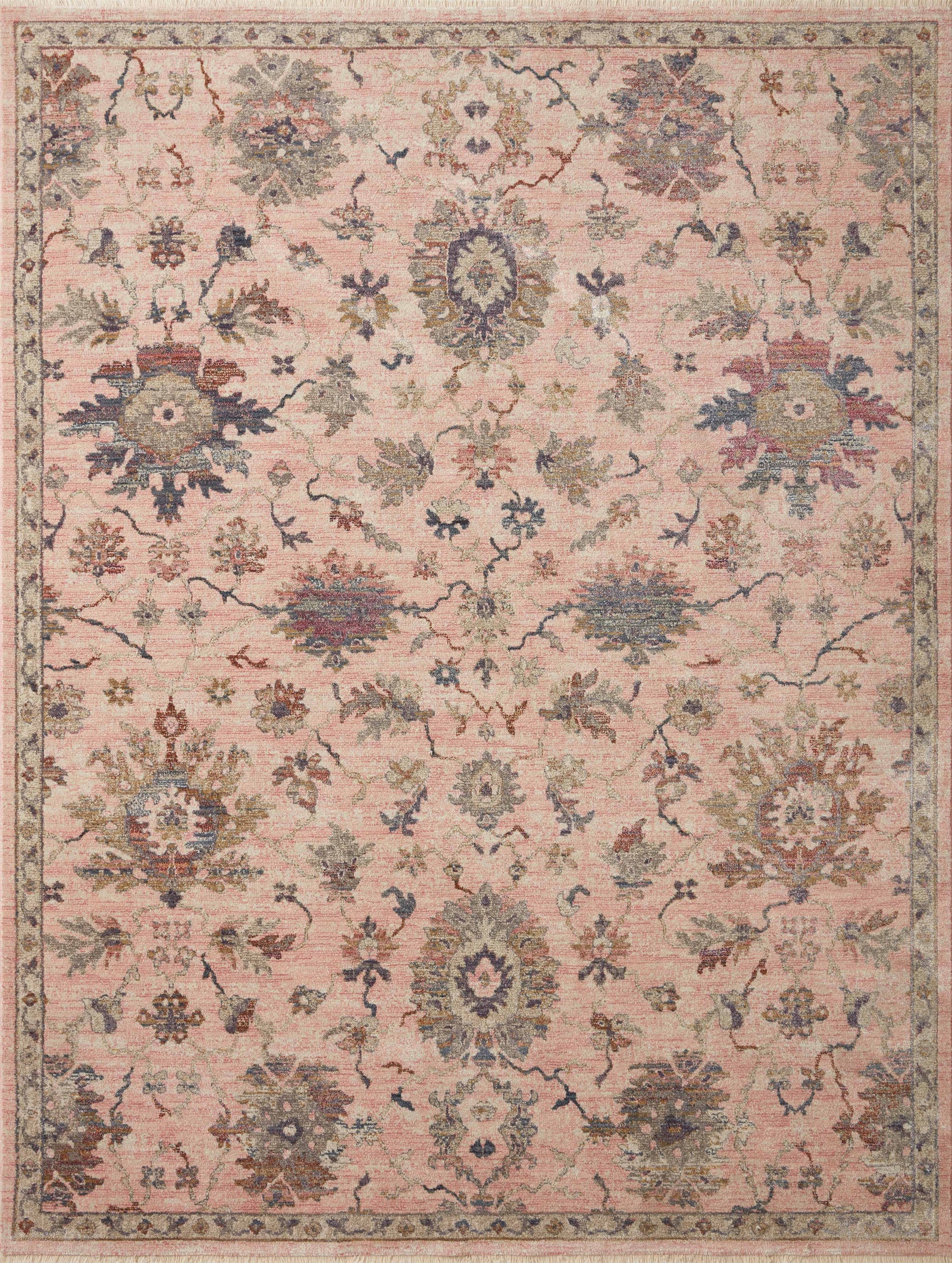 front view of Giada Blush / Multi luxury Rug