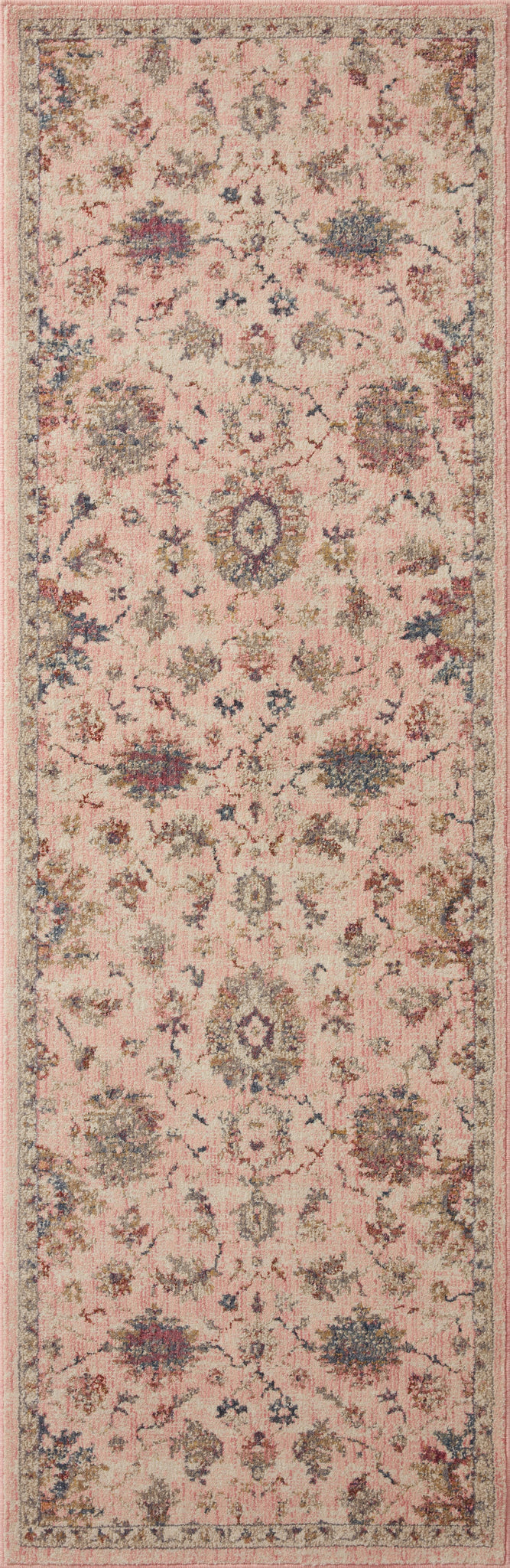 side view of Giada Blush / Multi luxury Rug