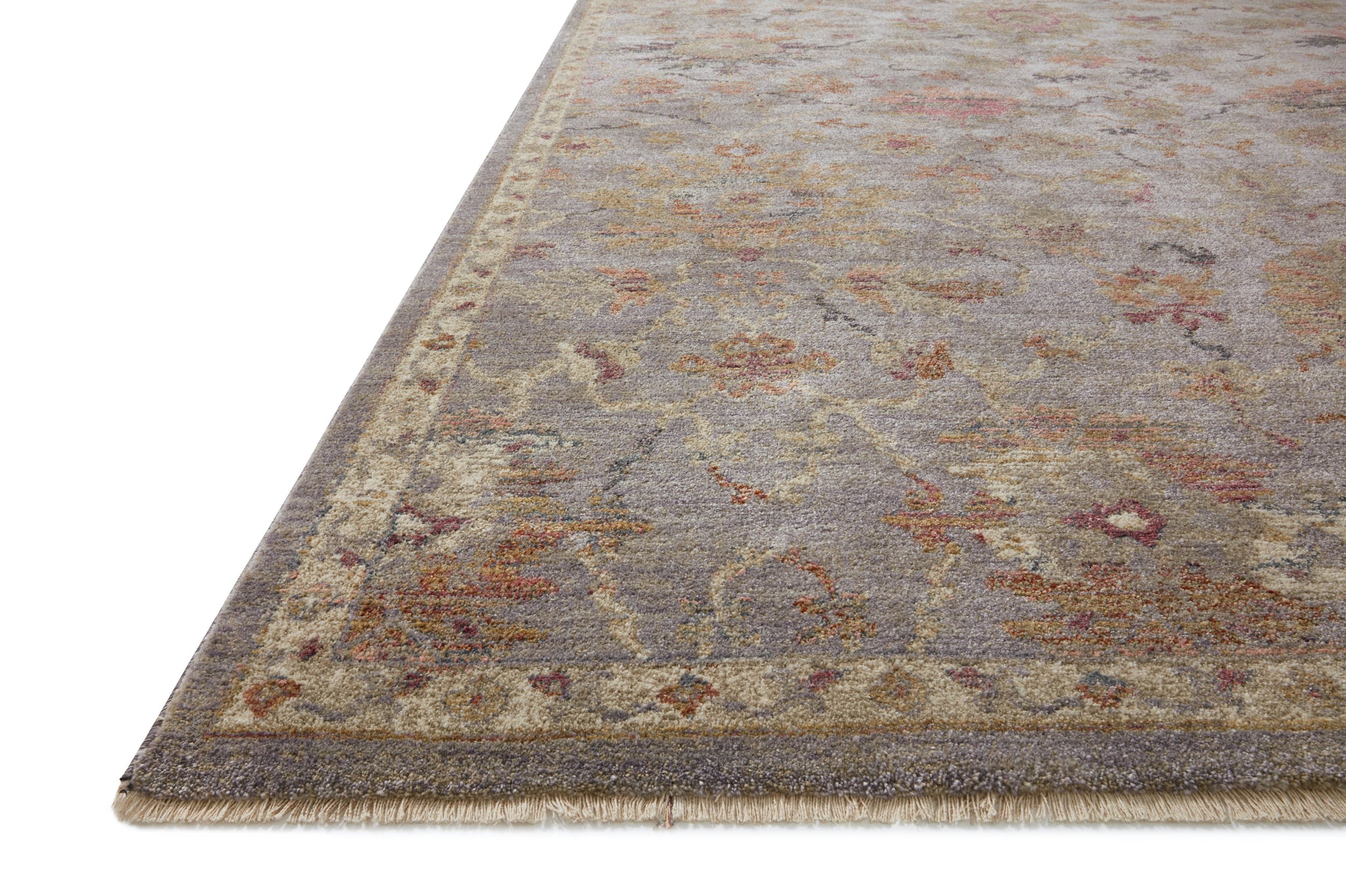 angle view of Giada Silver / Multi luxury Rug