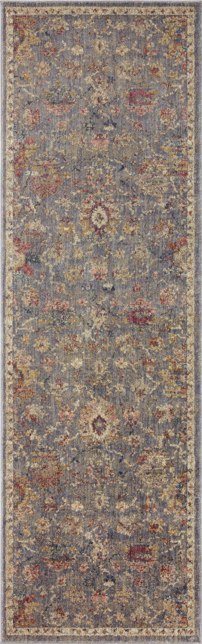 side view of Giada Silver / Multi luxury Rug