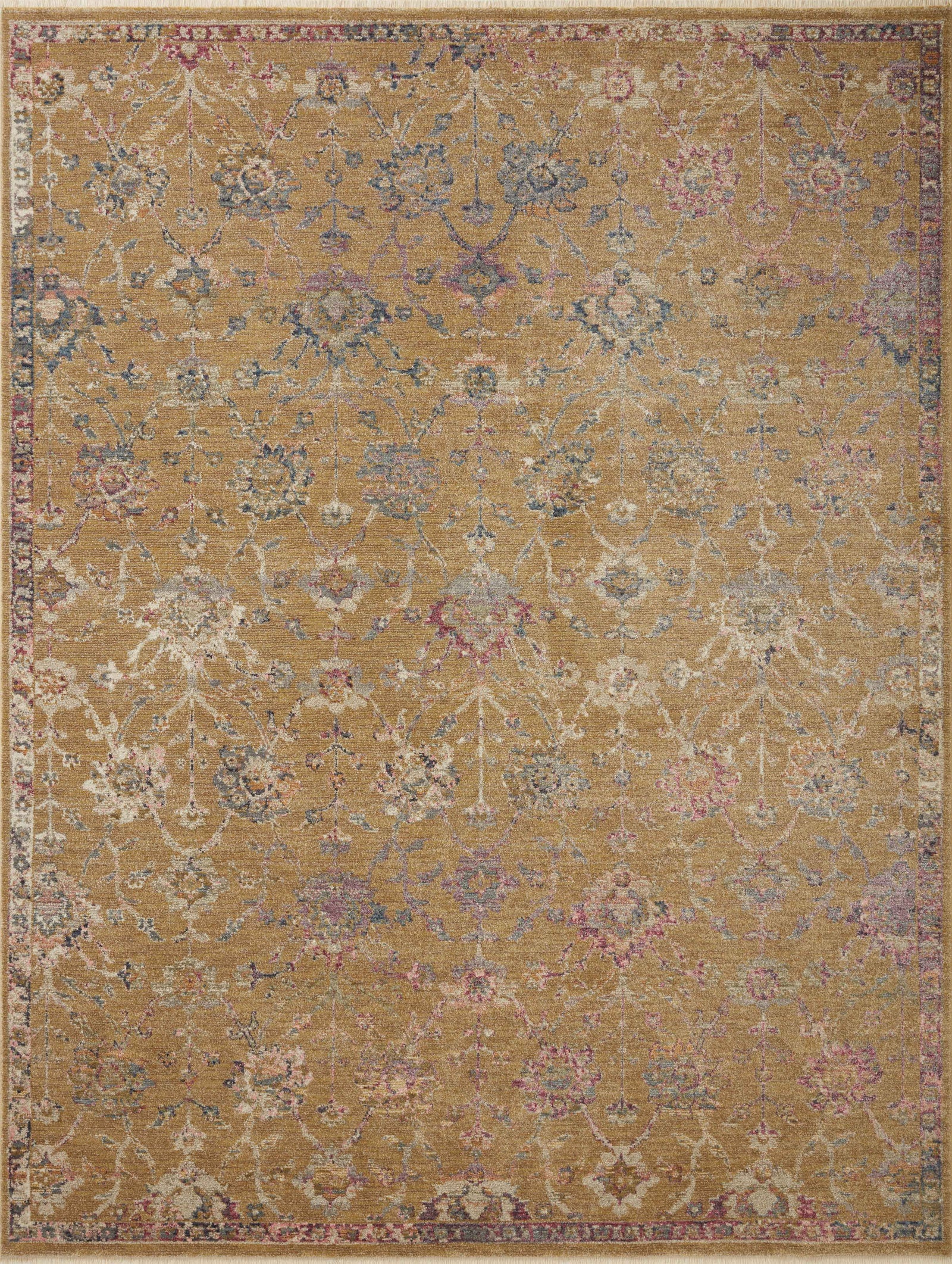 front view of Giada Gold / Multi luxury Rug