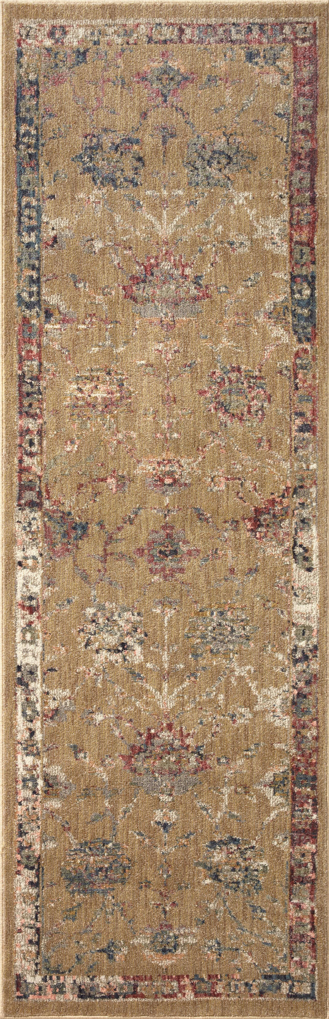 side view of Giada Gold / Multi luxury Rug