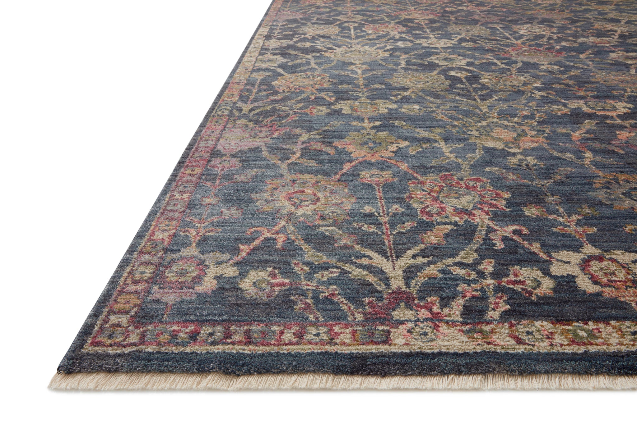 angle view of Giada Navy / Multi luxury Rug