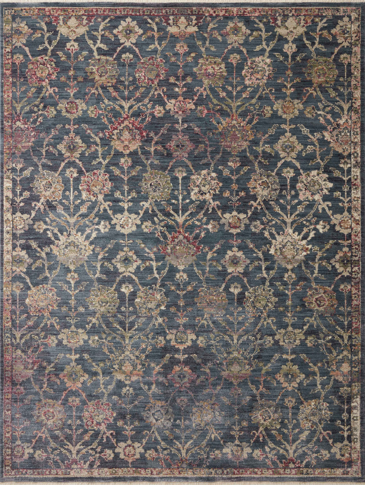 front view of Giada Navy / Multi luxury Rug