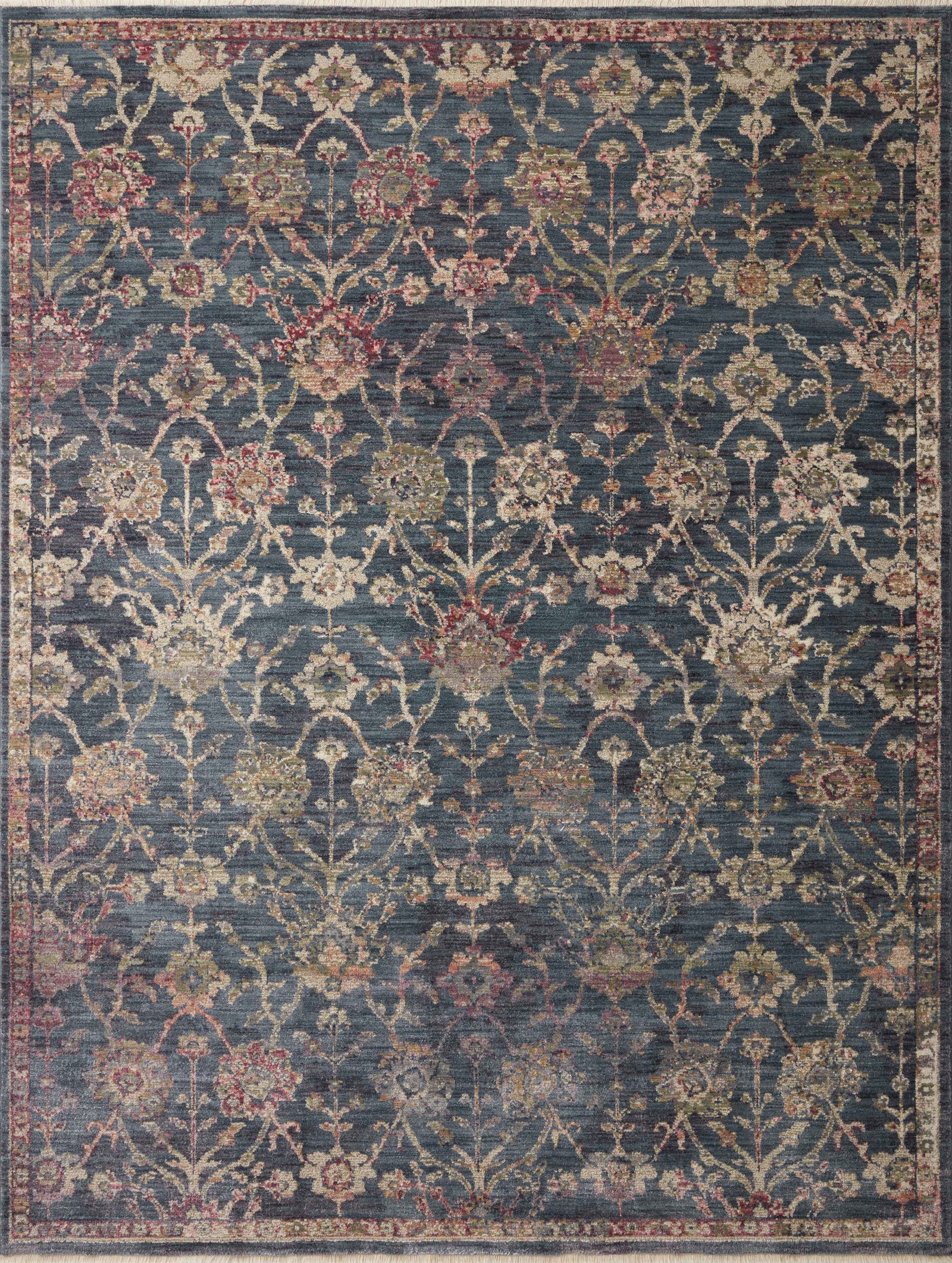 front view of Giada Navy / Multi luxury Rug