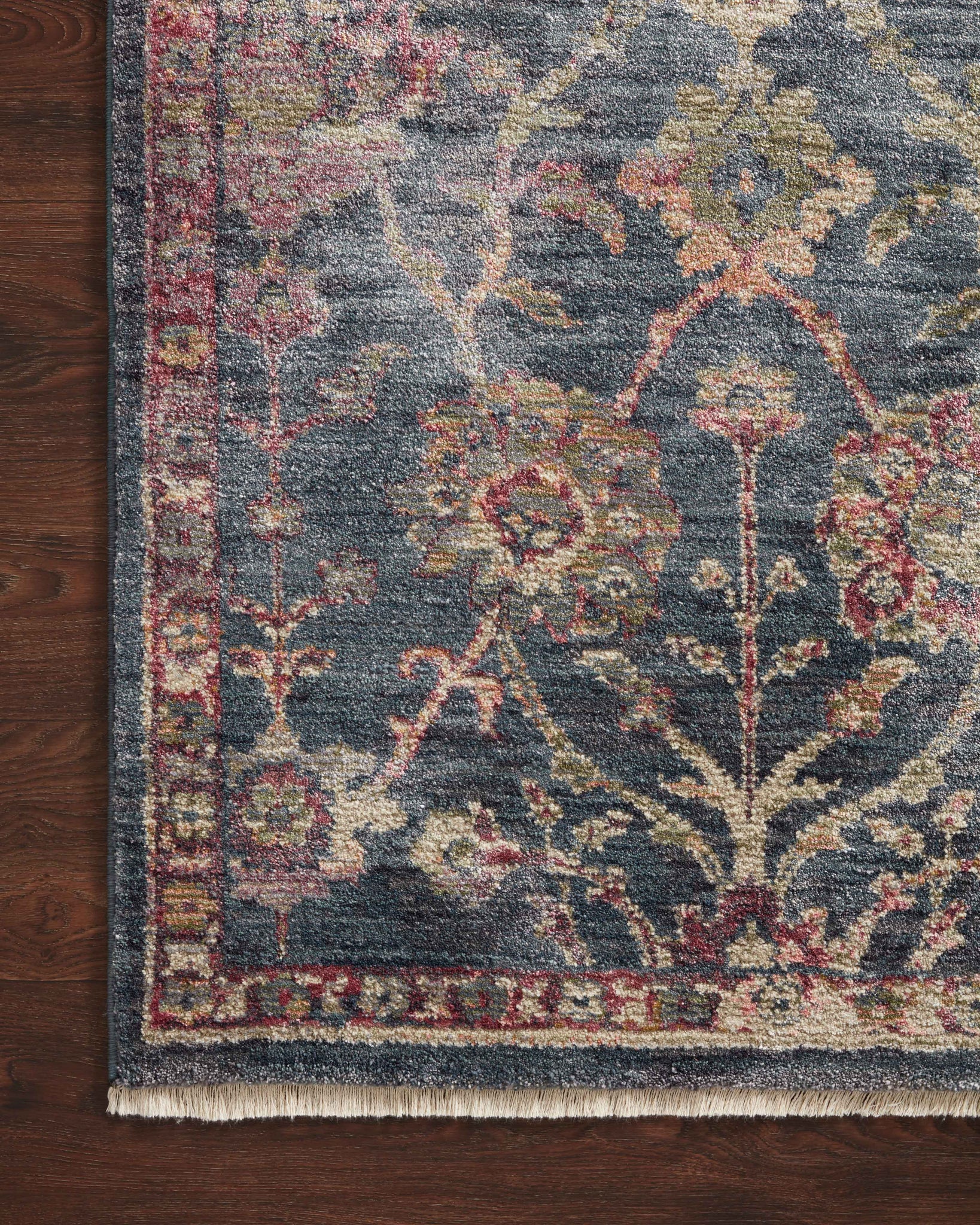 detail view of Giada Navy / Multi luxury Rug