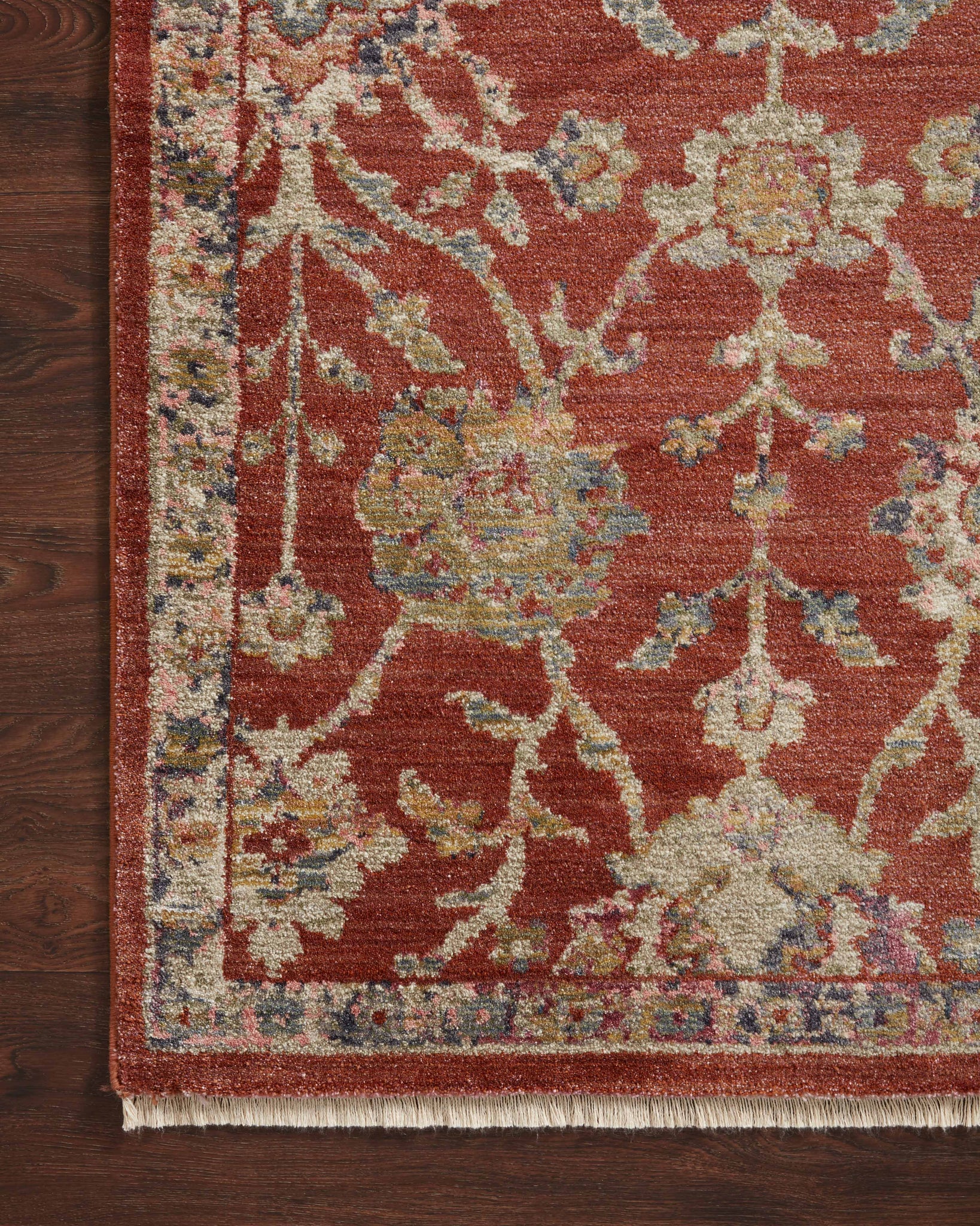 detail view of Giada Red / Multi luxury Rug