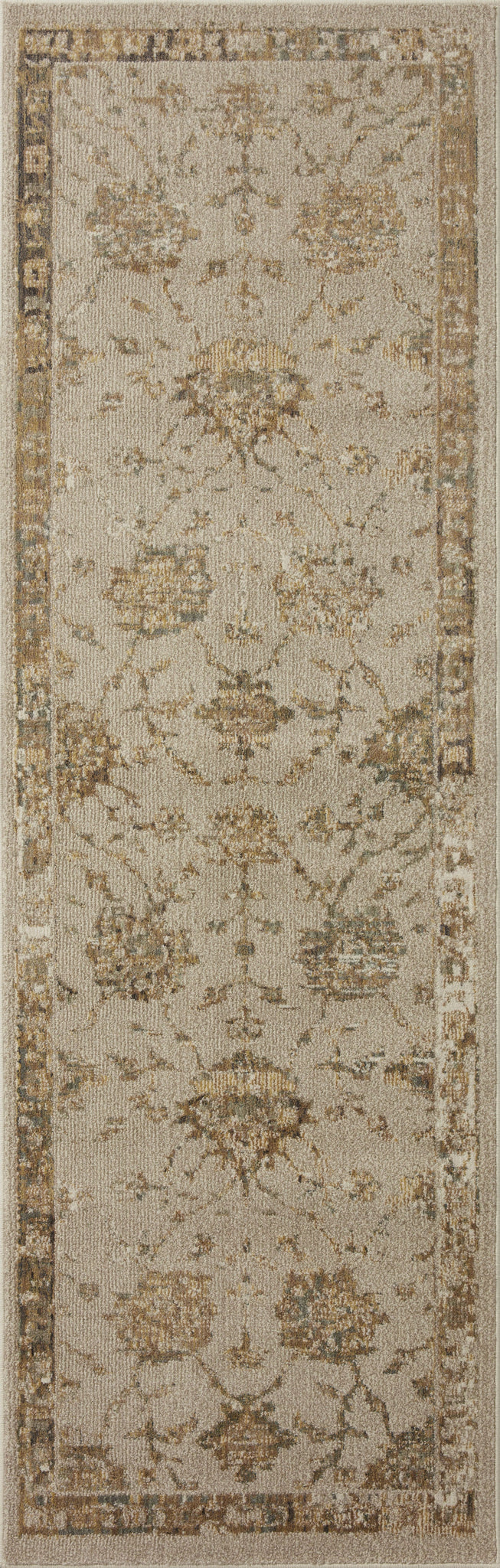 side view of Giada Silver Sage luxury Rug