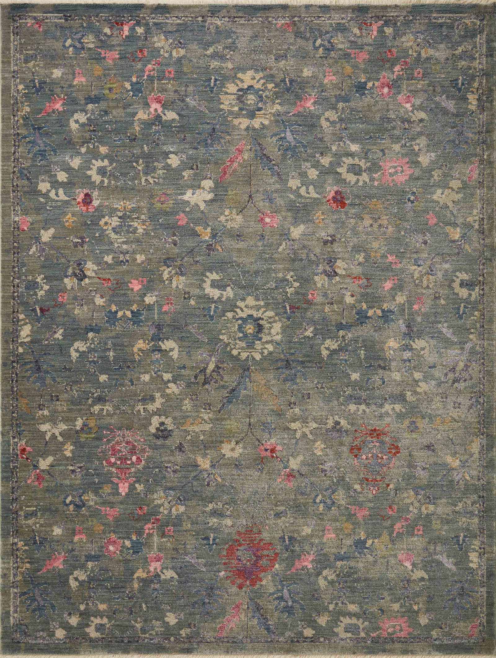 front view of Giada Lagoon / Multi luxury Rug