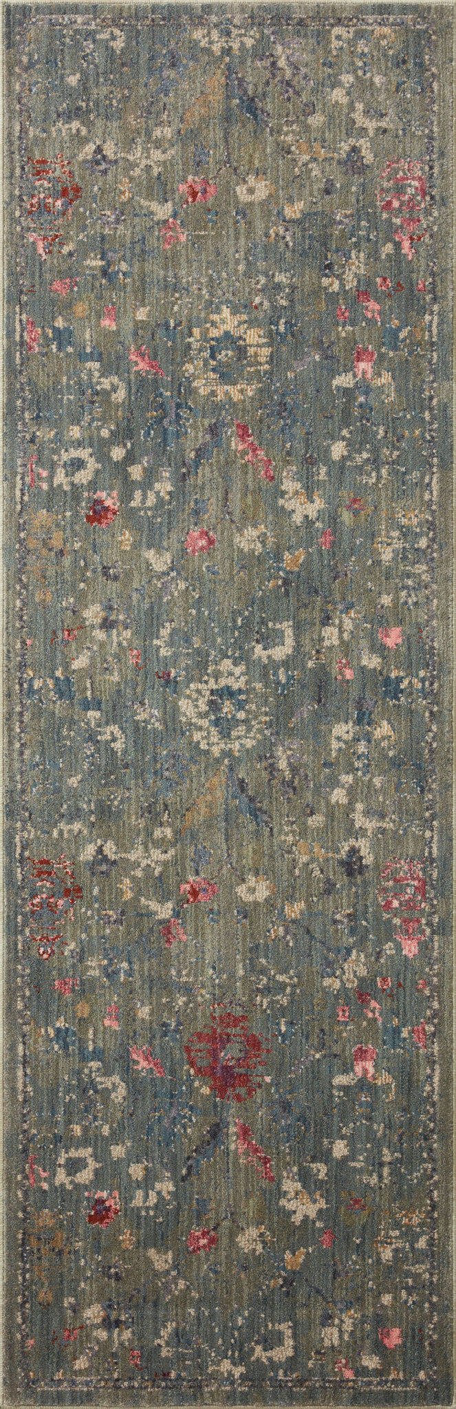 side view of Giada Lagoon / Multi luxury Rug