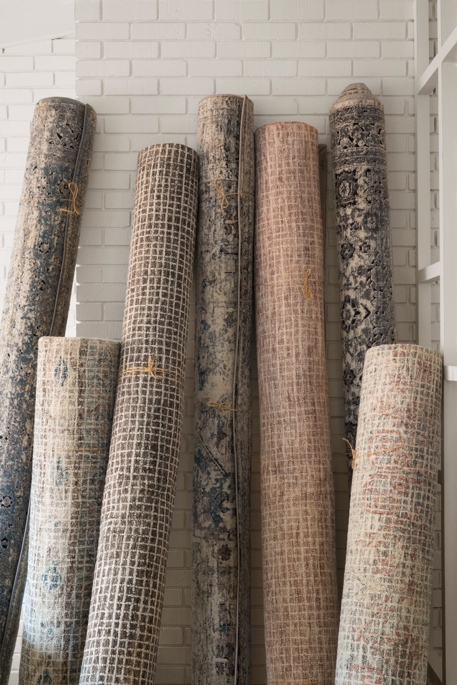 front view of Giana Blush luxury Rug