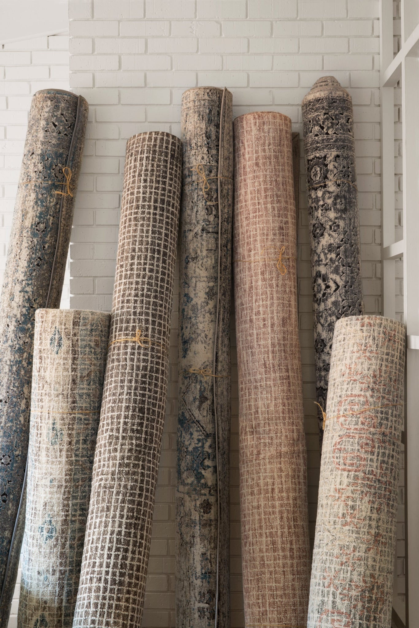 angle view of Giana Blush luxury Rug