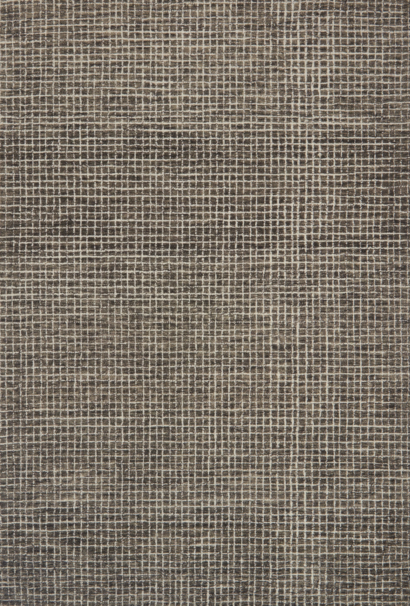 front view of Giana Charcoal luxury Rug