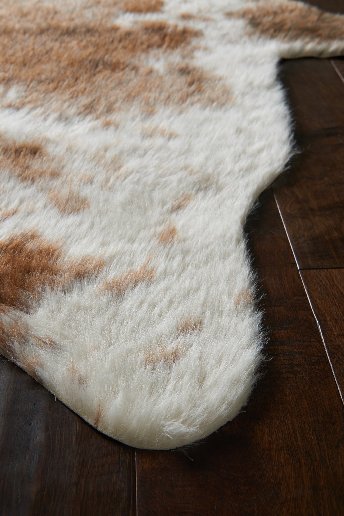 angle view of Grand Canyon Coffee / Ivory luxury Rug