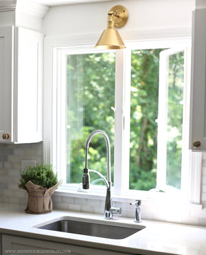 Garden City Wall Sconce 8" x 11" - Lifestyle [8321-AGB]
