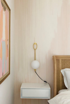 Gina Plug-In Sconce - Lifestyle [HL290101-AGB]