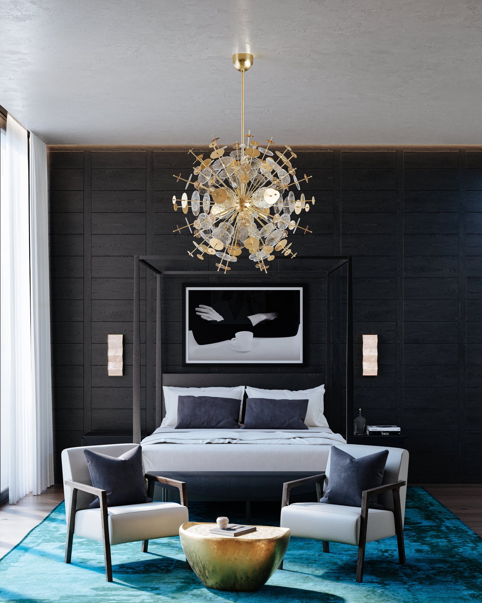 Tanzanite Wall Sconce - Lifestyle [379-01-VB]