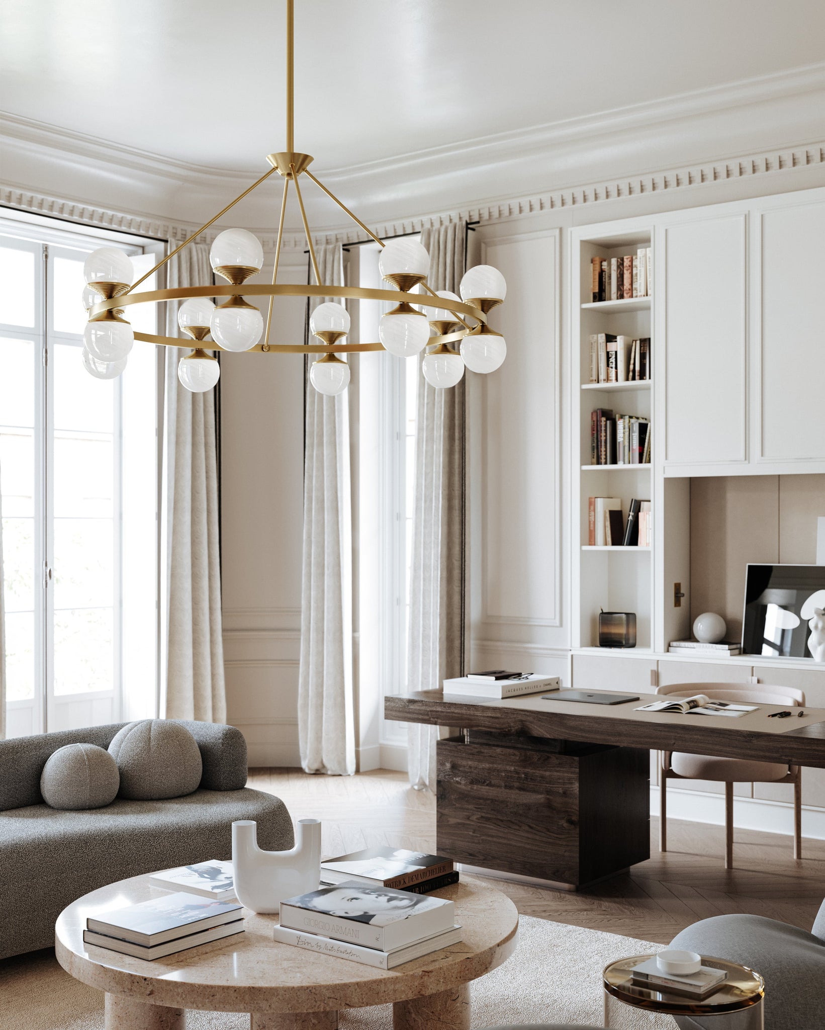 Grafton Chandelier 46" - Lifestyle [8241-AGB]