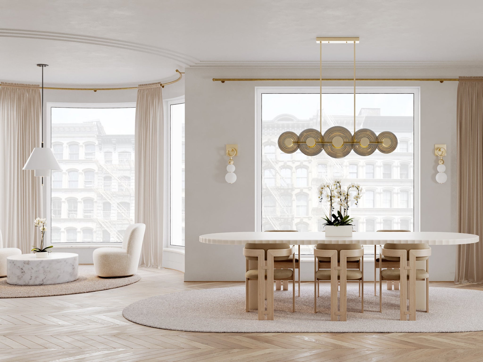 Perrin Wall Sconce - Lifestyle [PI1890101-AGB]