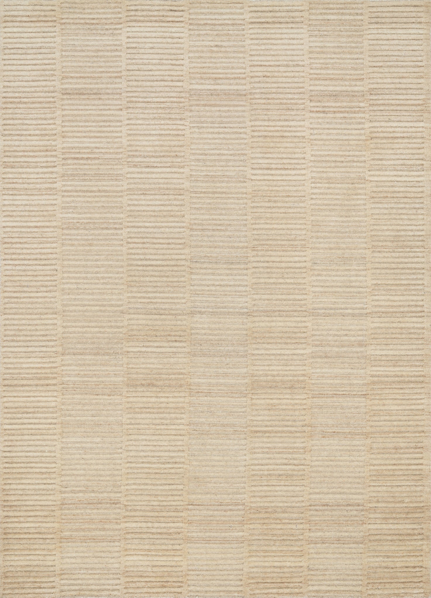 front view of Hadley Natural luxury Rug
