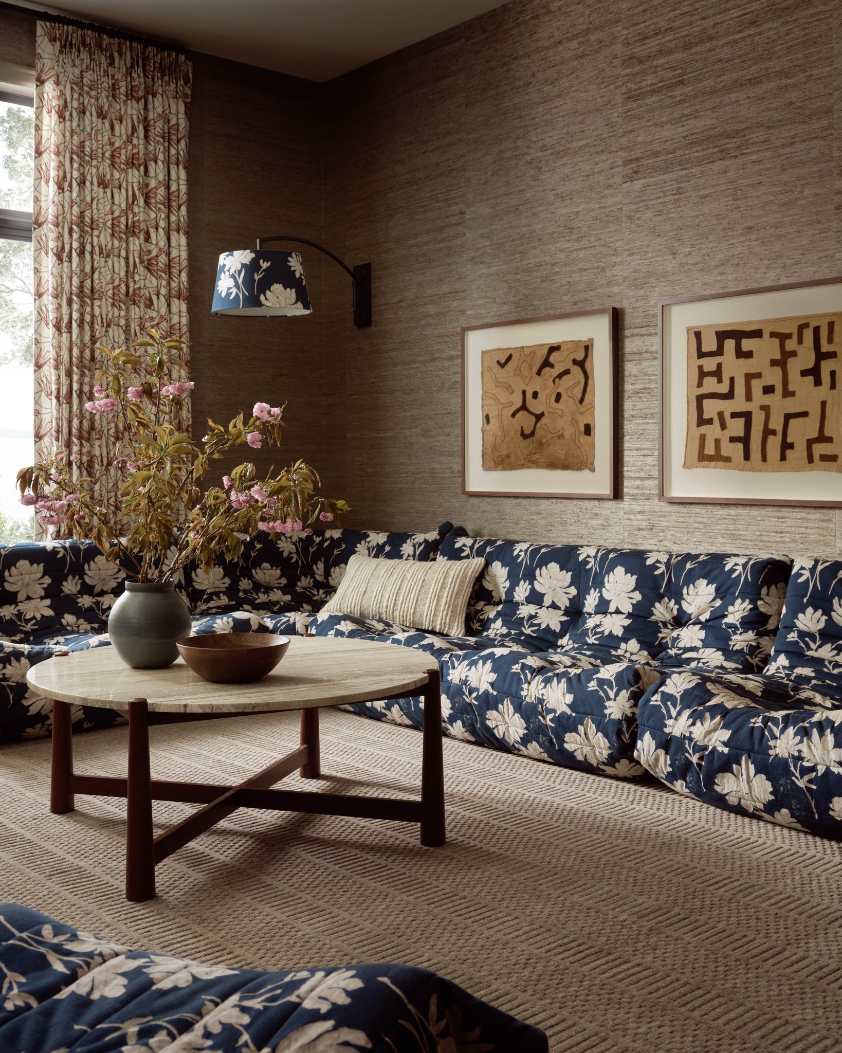 angle view of Hadley Stone luxury Rug