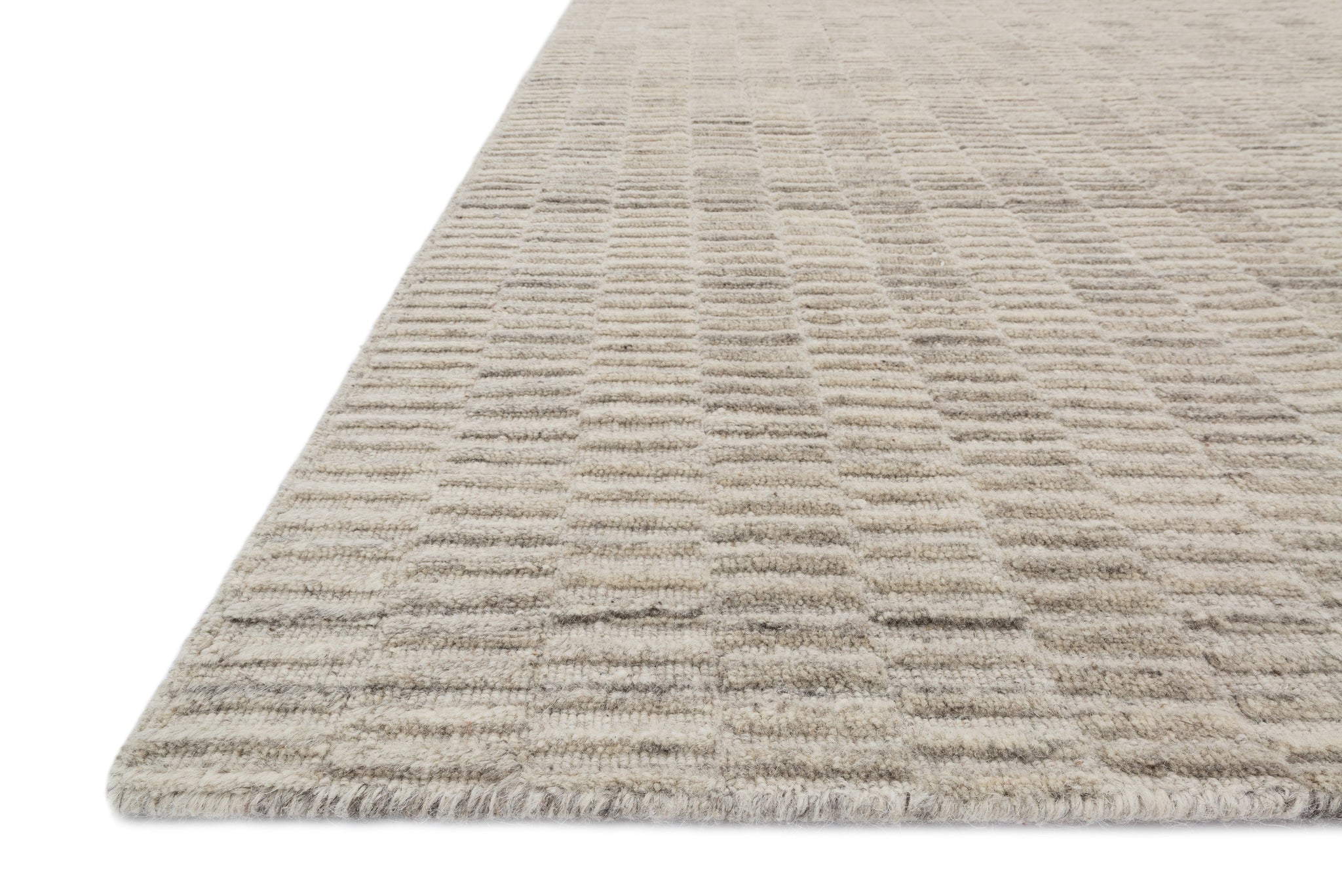 angle view of Hadley Oatmeal luxury Rug