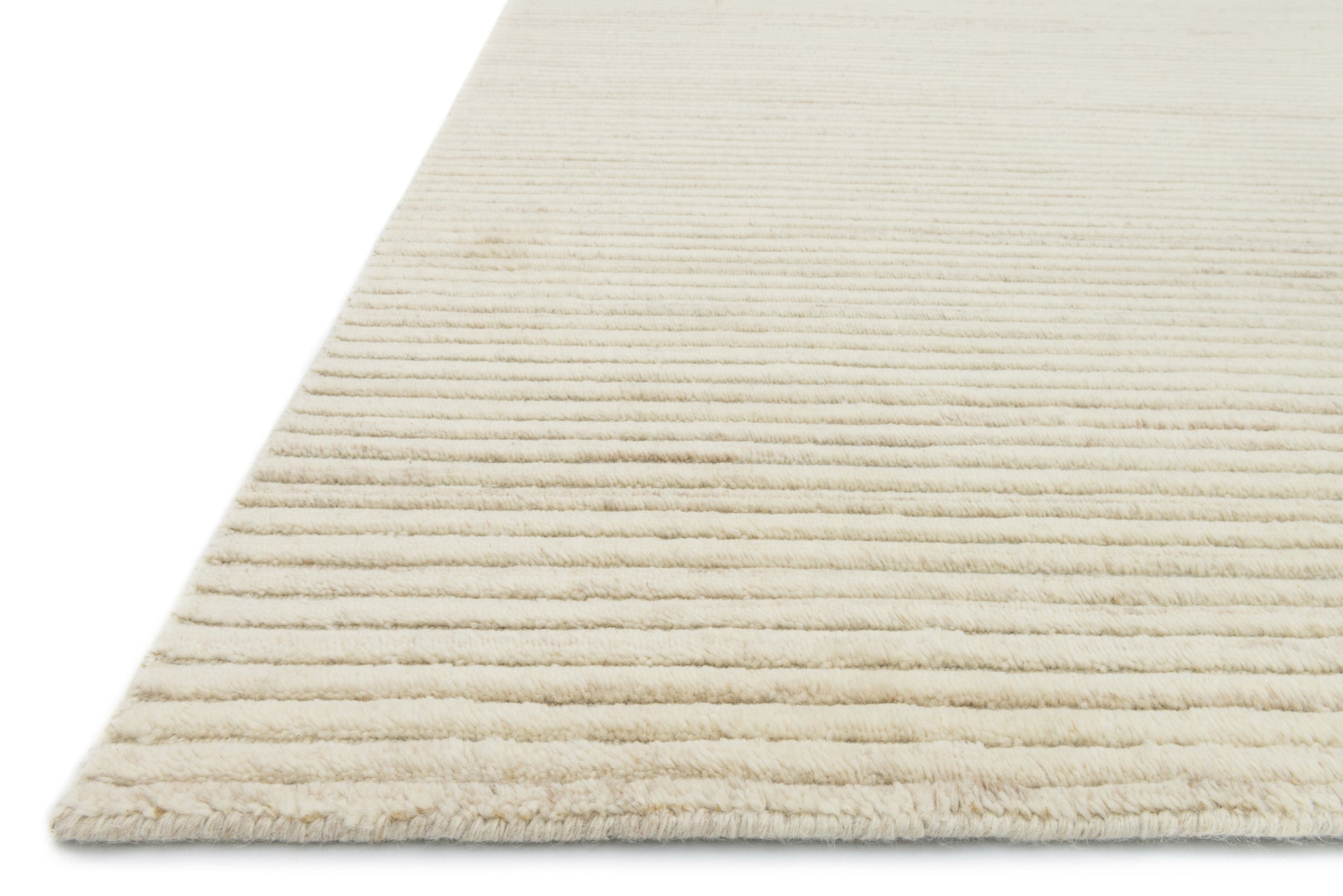 angle view of Hadley Ivory luxury Rug