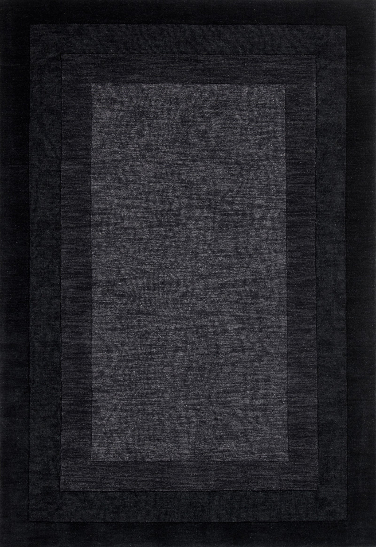 front view of Hamilton Grey / Charcoal luxury Rug