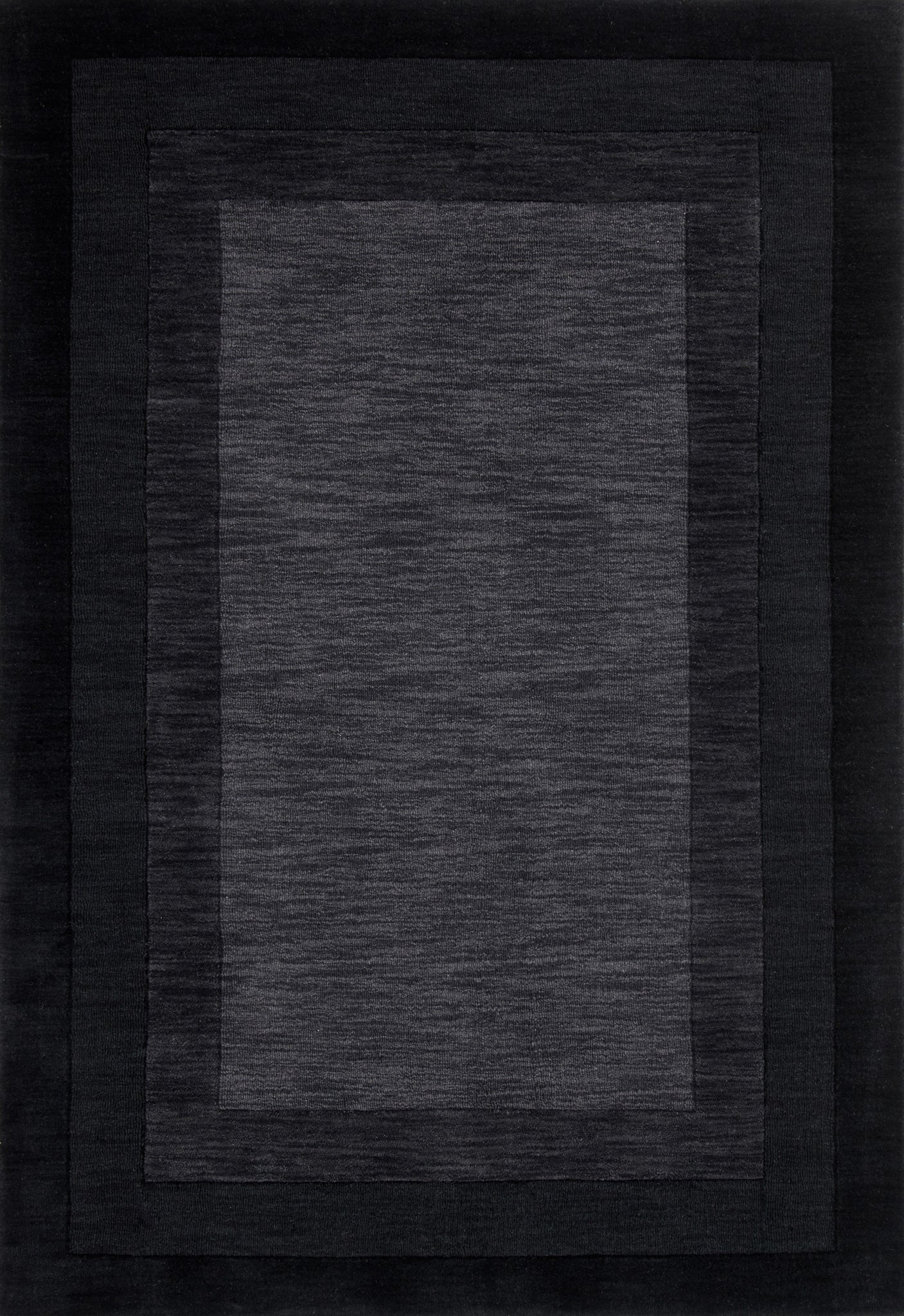 front view of Hamilton Grey / Charcoal luxury Rug