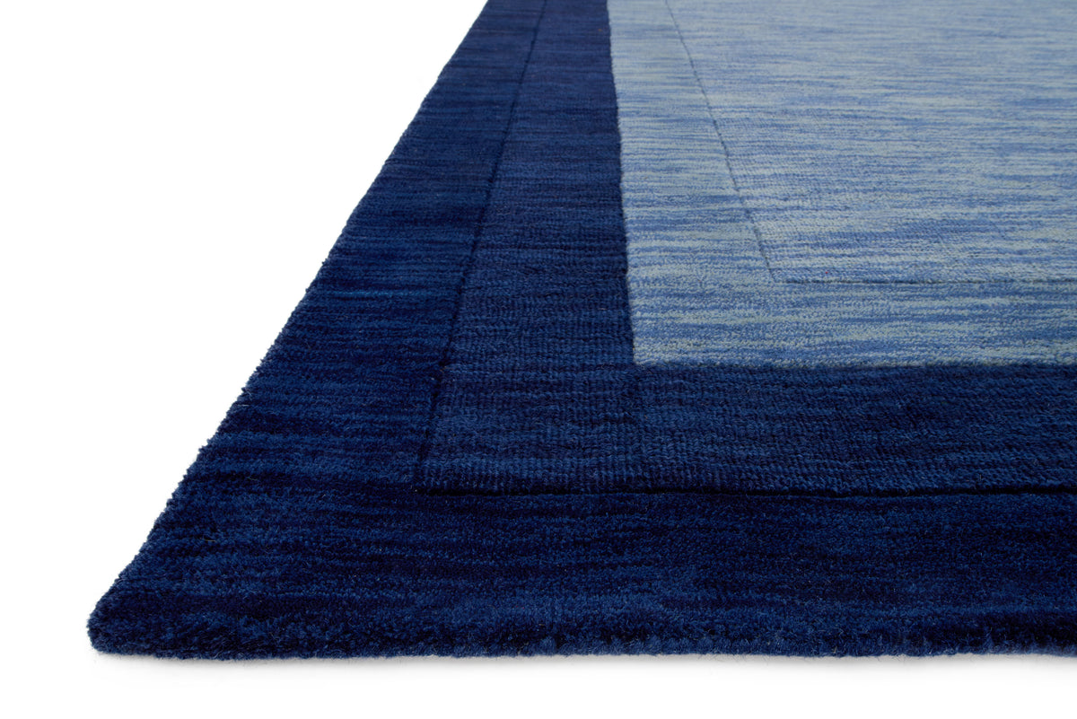 front view of Hamilton Navy luxury Rug