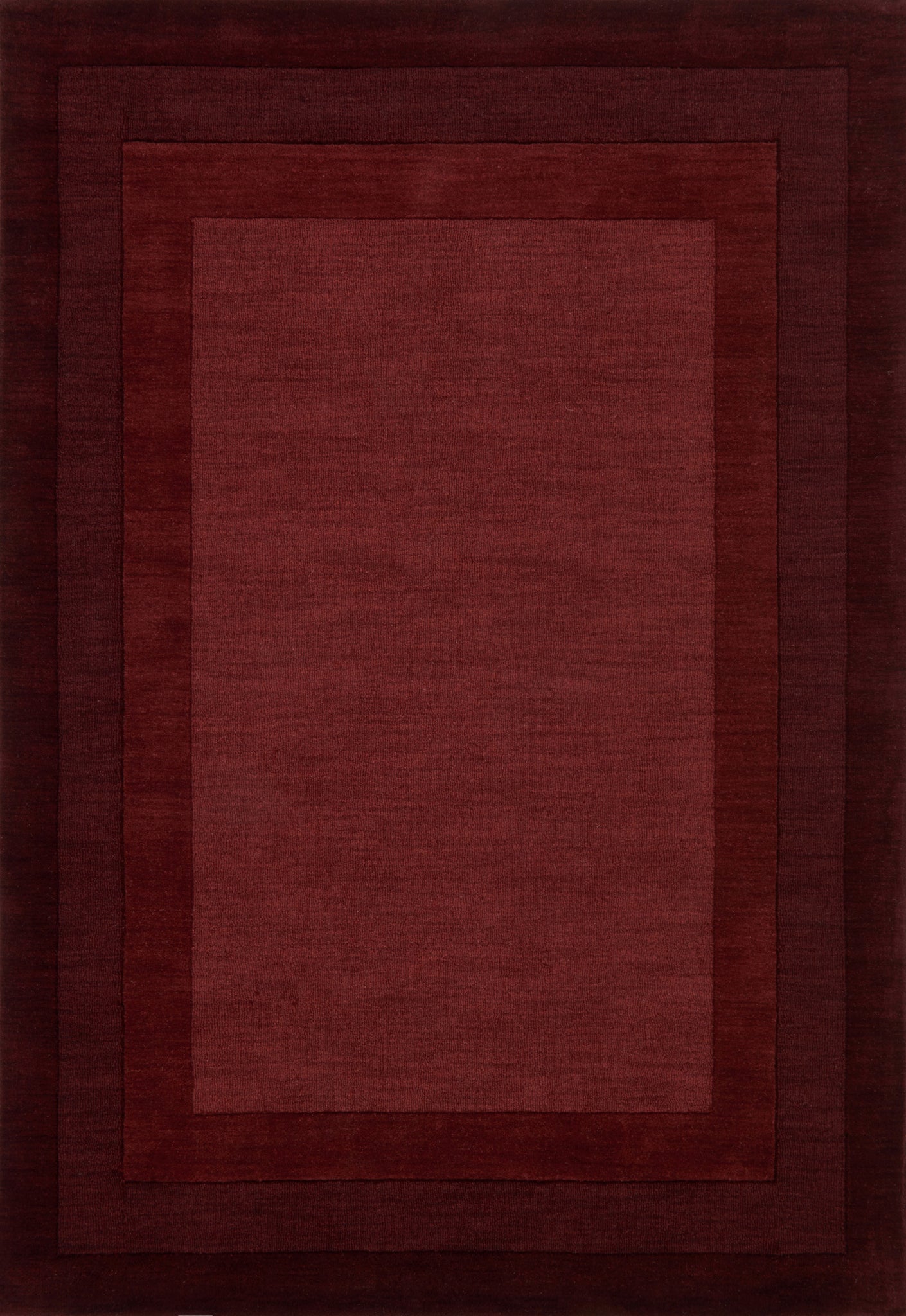 front view of Hamilton Red luxury Rug