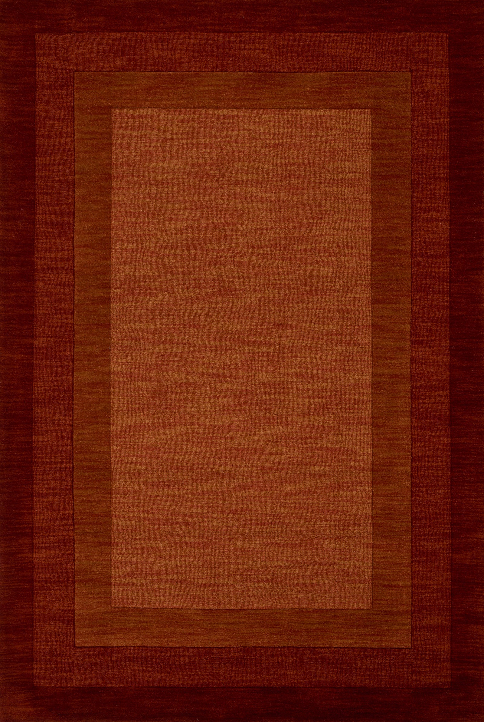 front view of Hamilton Rust luxury Rug