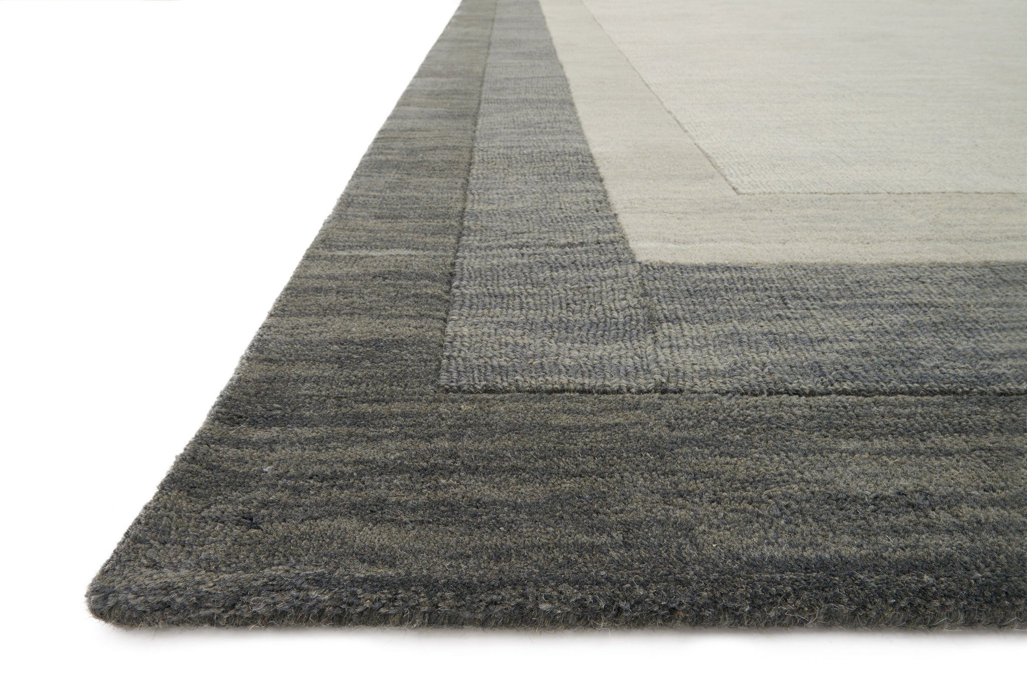 angle view of Hamilton Slate luxury Rug