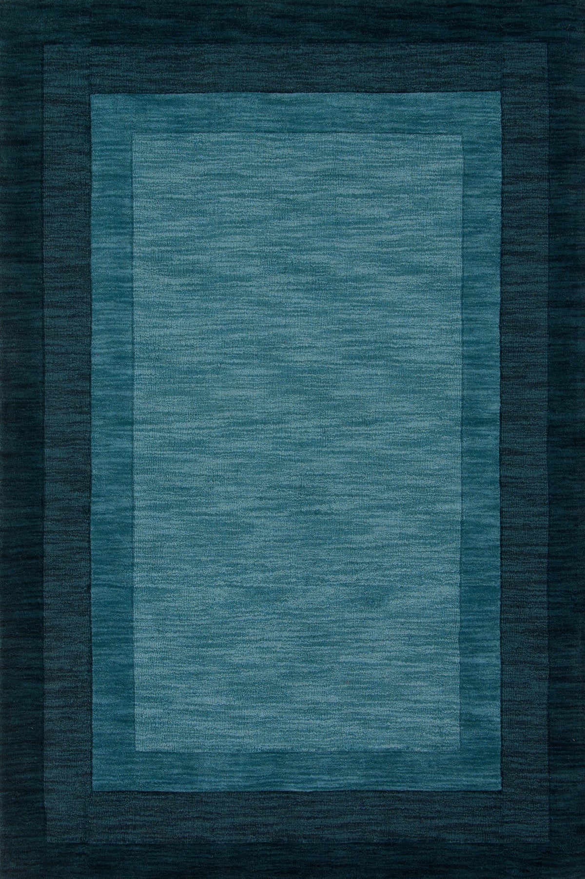 front view of Hamilton Teal luxury Rug