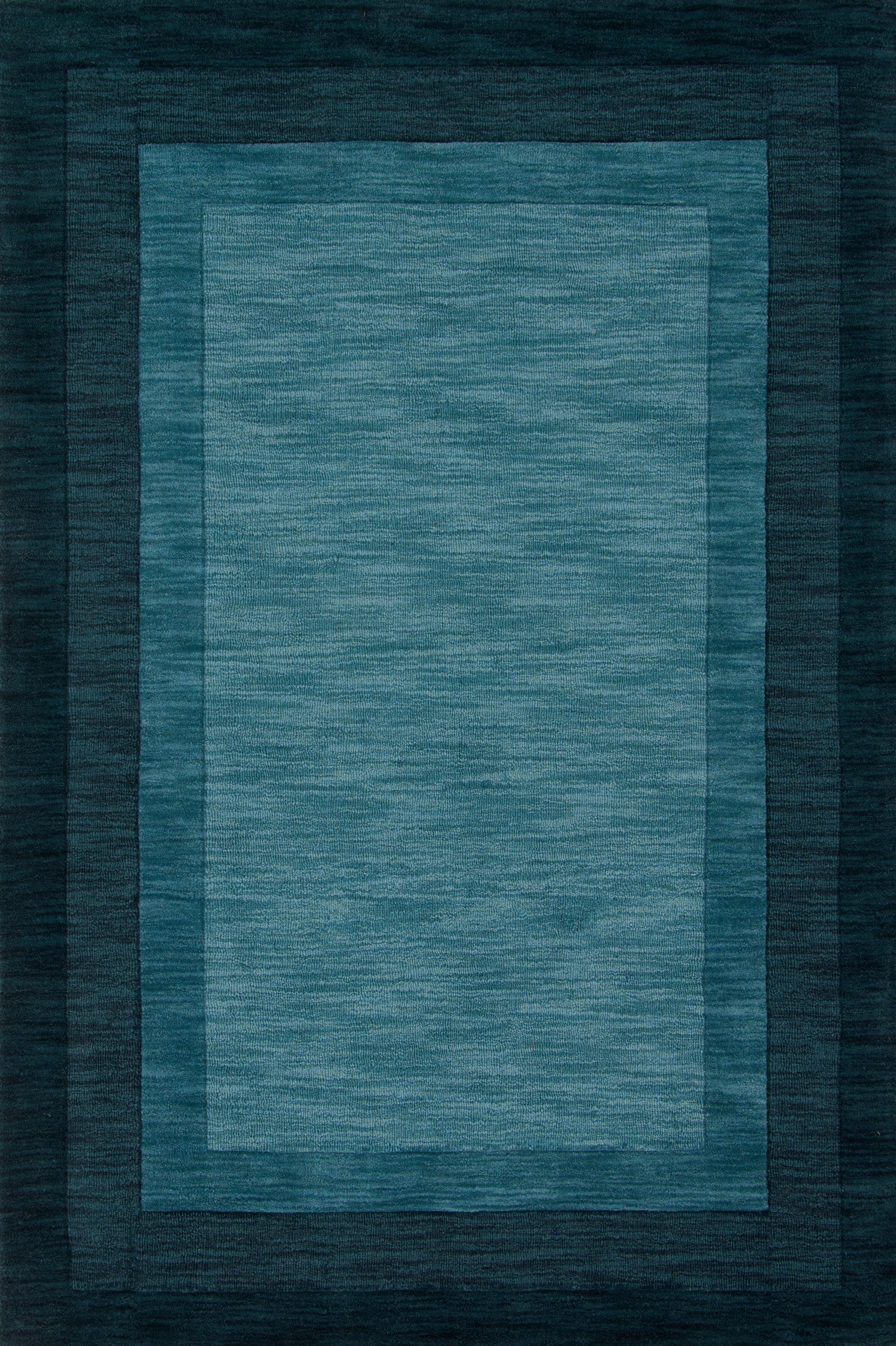 front view of Hamilton Teal luxury Rug