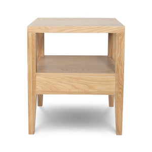 Mesa auxiliar Hara con 1 cajón - Roble natural