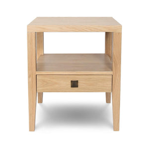 Mesa auxiliar Hara con 1 cajón - Roble natural