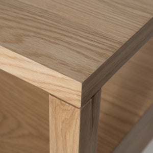 Mesa auxiliar Hara con 1 cajón - Roble natural