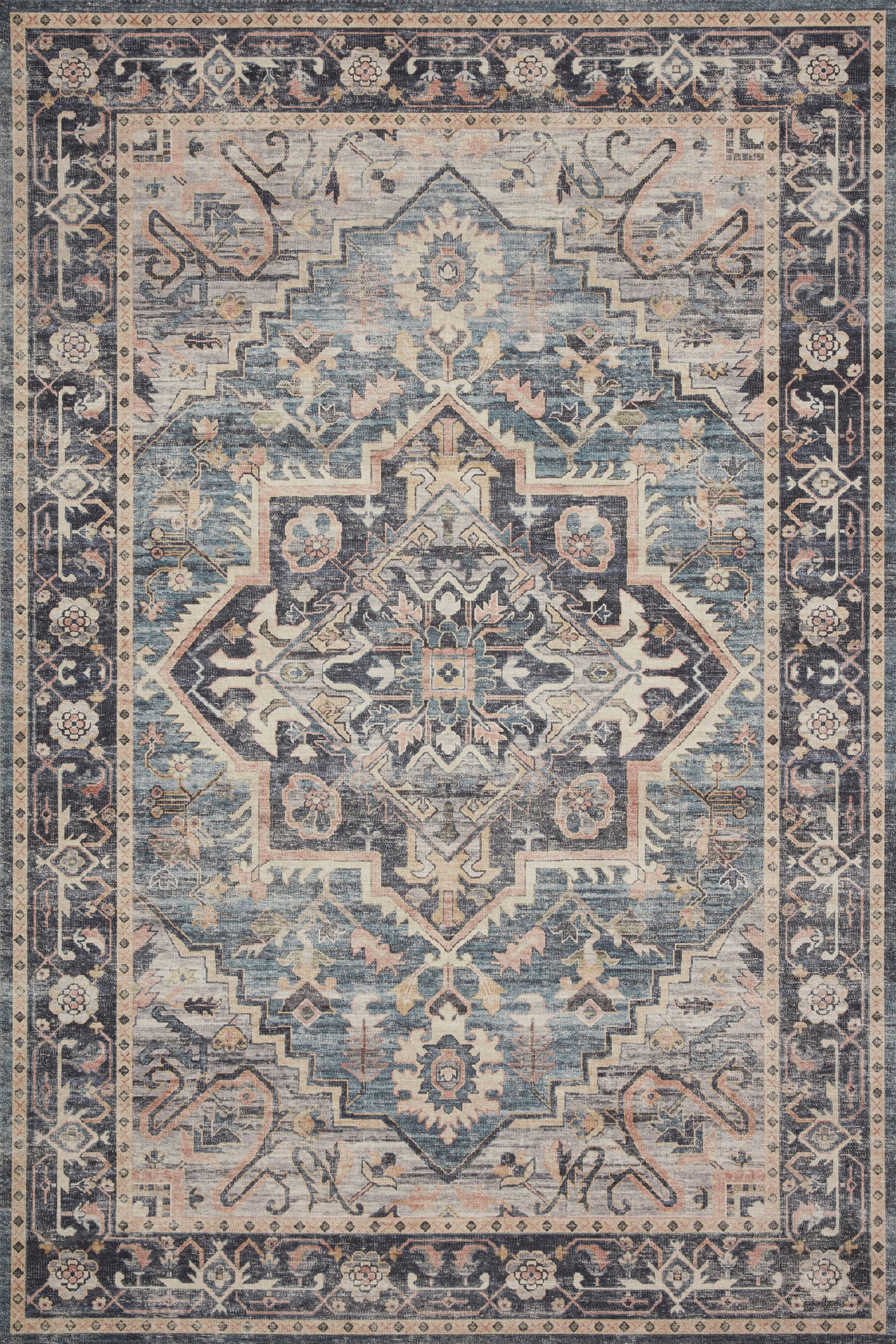 Hathaway Navy / Multi rug — Loloi