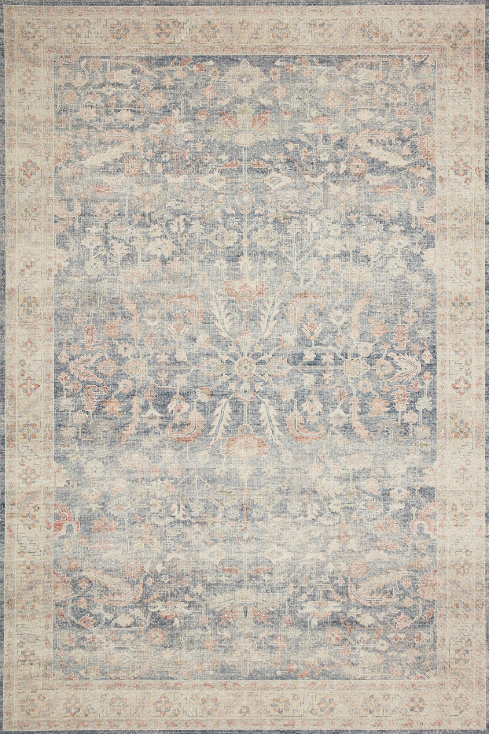 front view of Hathaway Denim / Multi luxury Rug