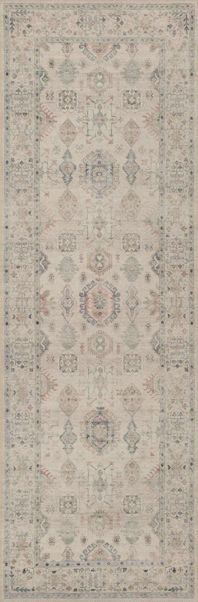 detail view of Hathaway Beige / Multi luxury Rug