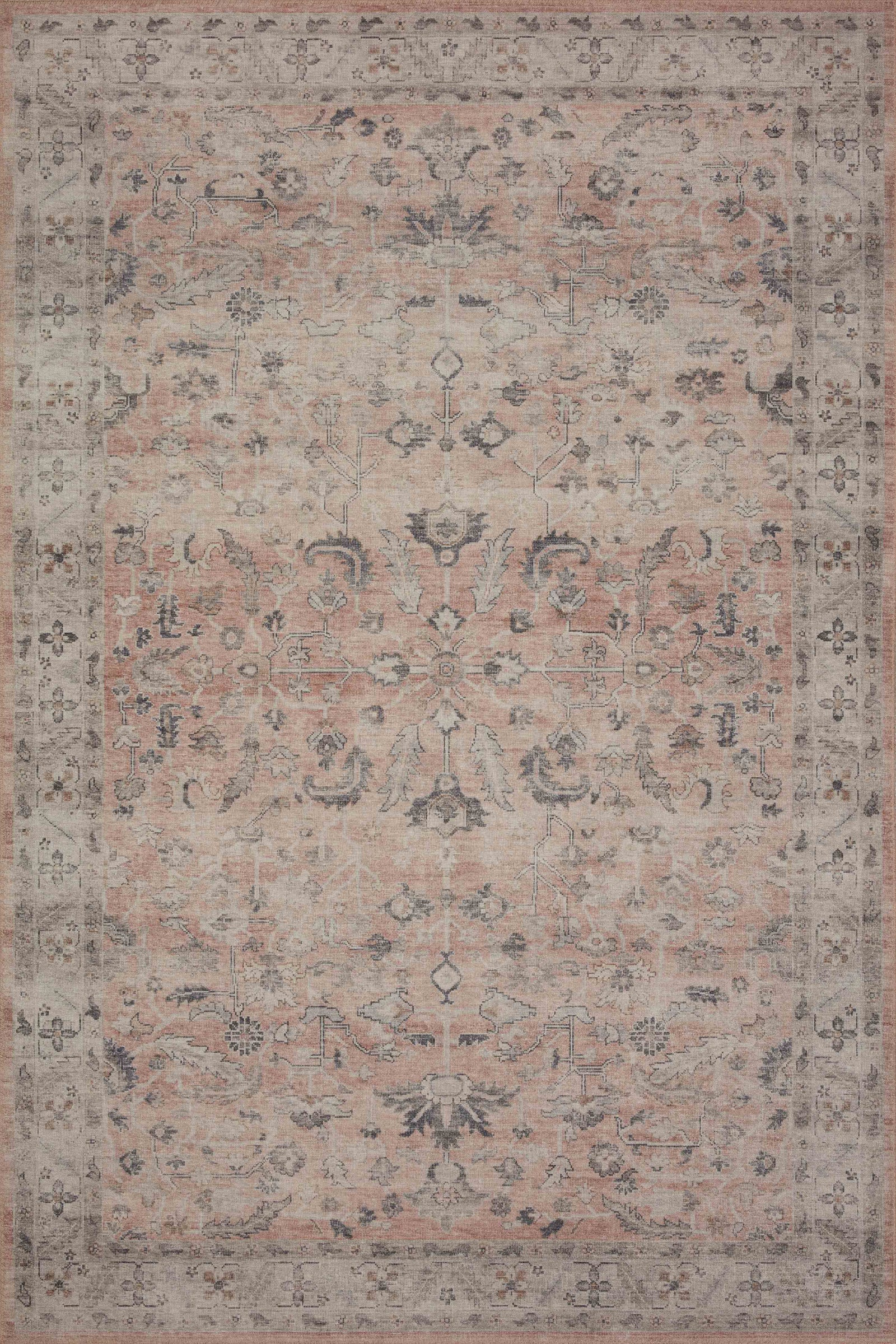 front view of Hathaway Blush / Multi luxury Rug