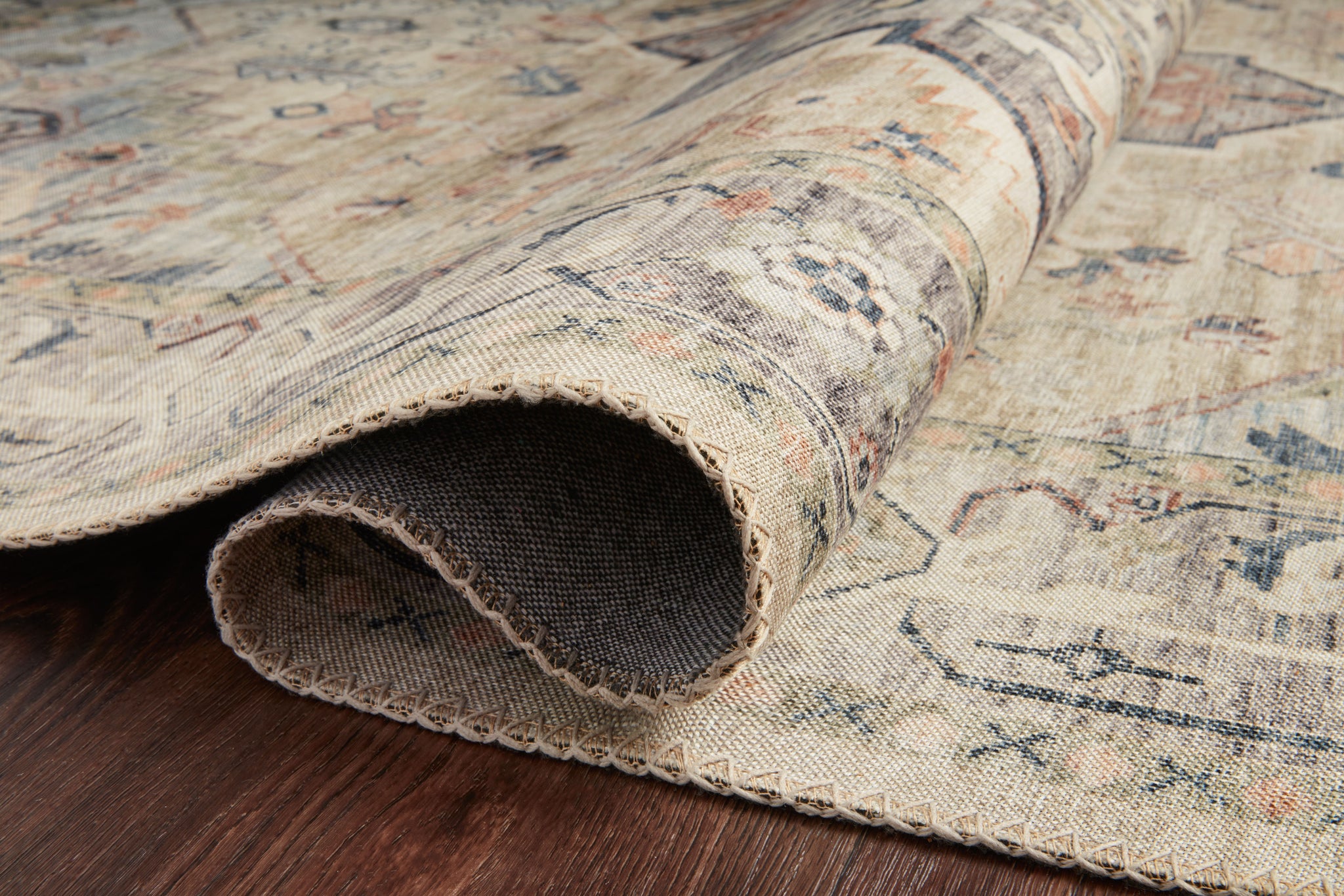 lifestyle view of Hathaway Multi / Ivory luxury Rug