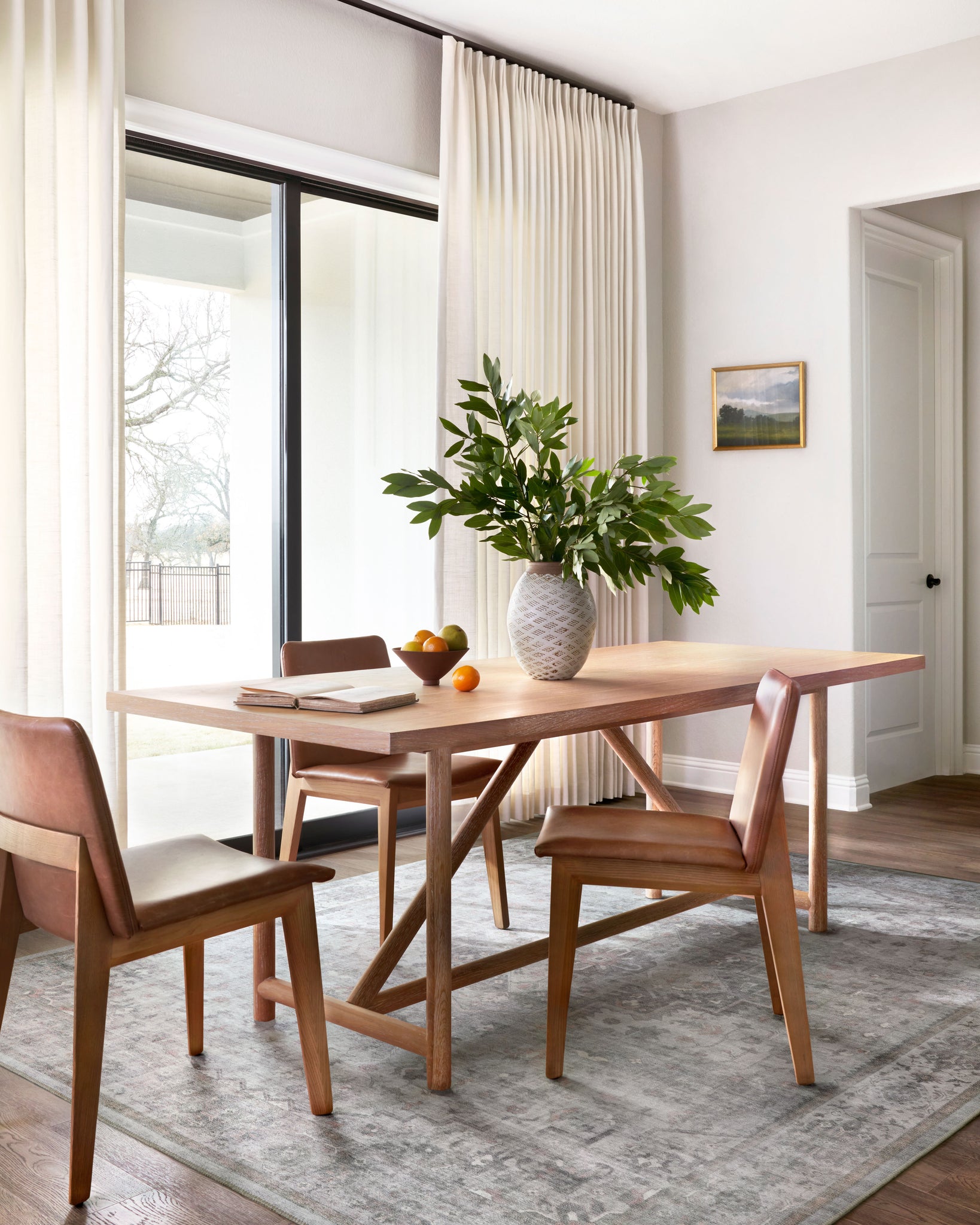 angle view of Heidi Dove / Blush luxury Rug