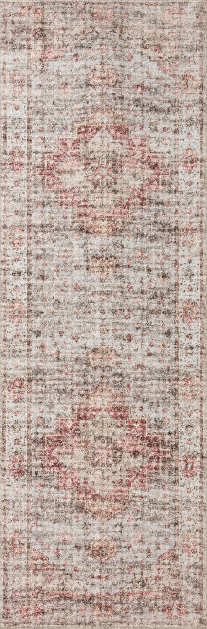 detail view of Heidi Dove / Spice luxury Rug