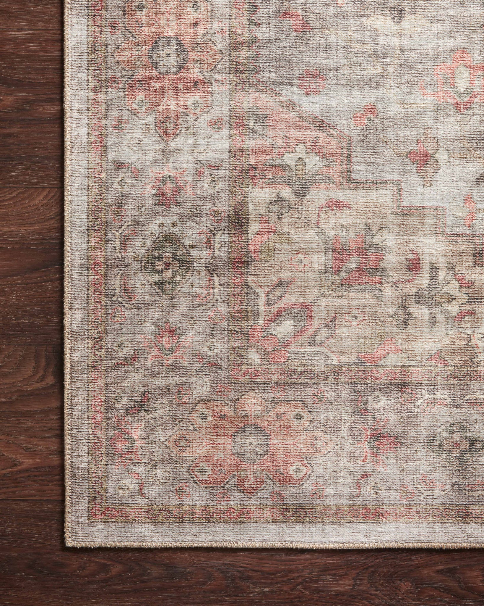 lifestyle view of Heidi Dove / Spice luxury Rug