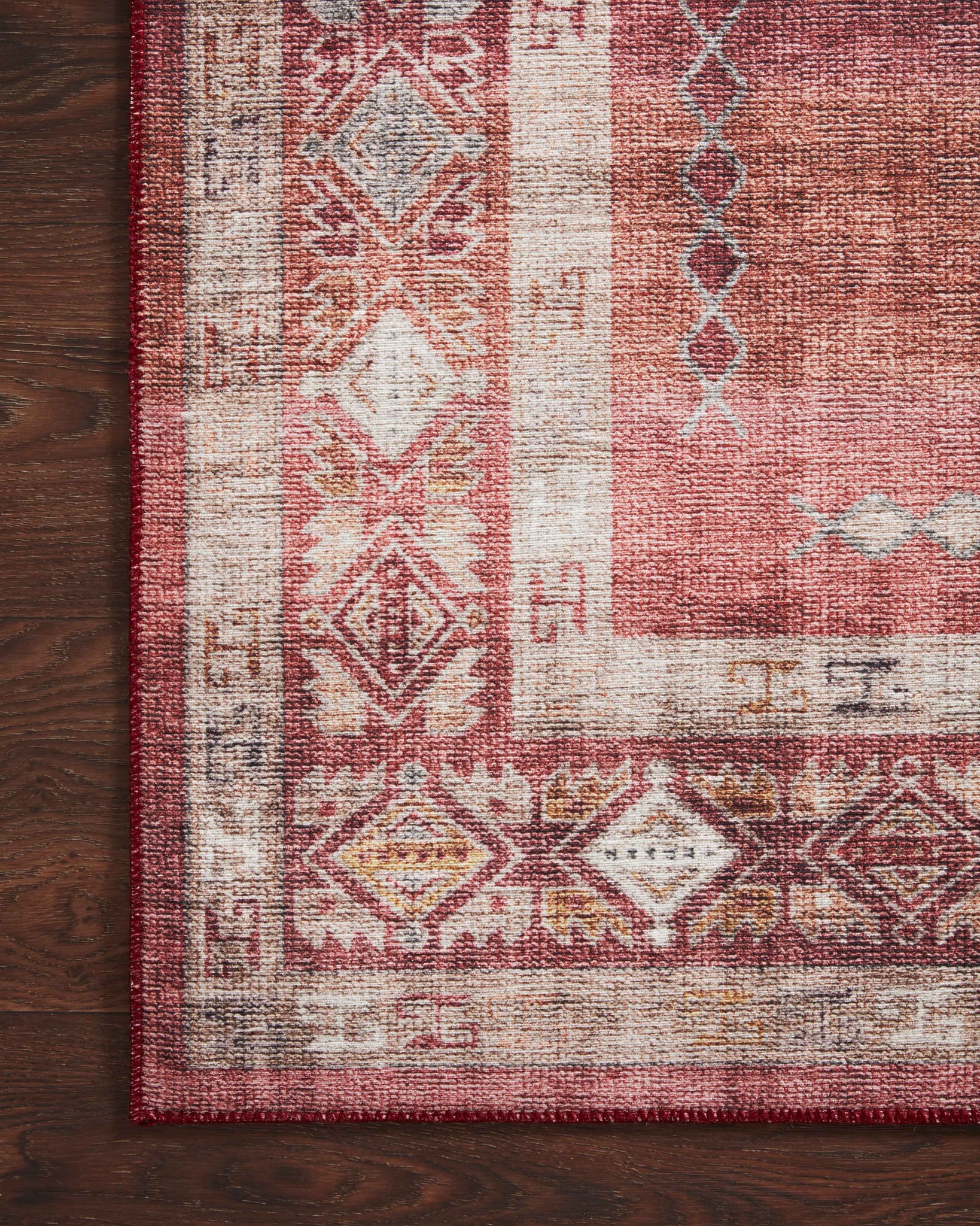 lifestyle view of Heidi Sunset / Natural luxury Rug