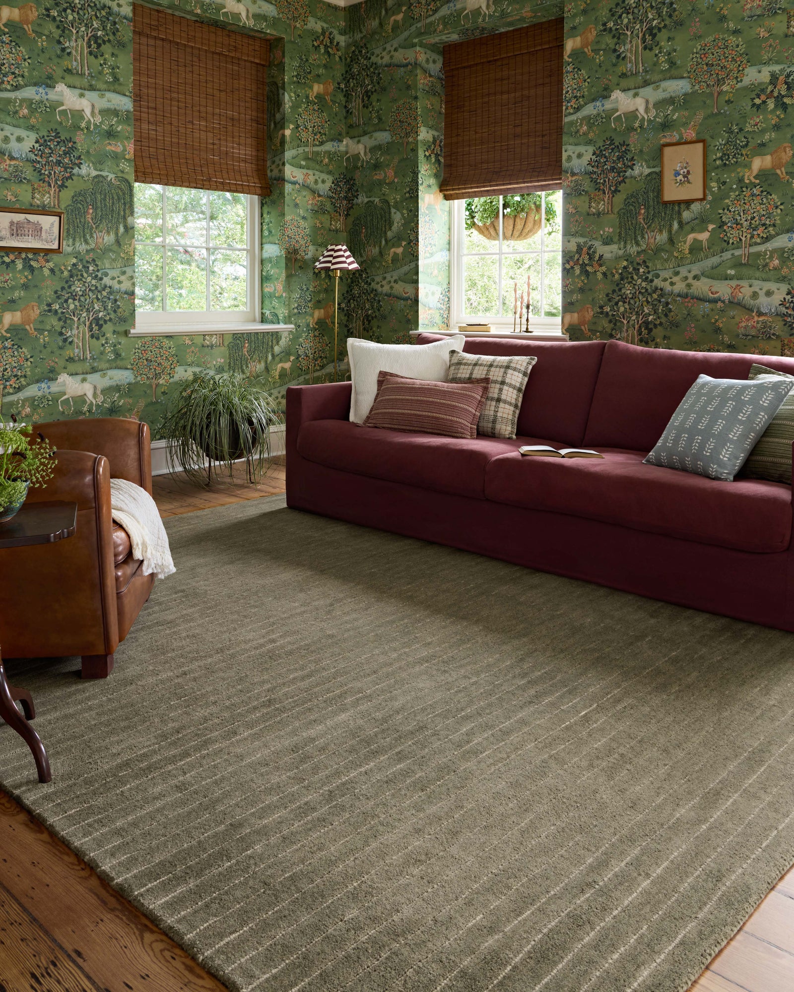 Henry Olive / Ivory — a Loloi rug at Laurie Yapp Home.