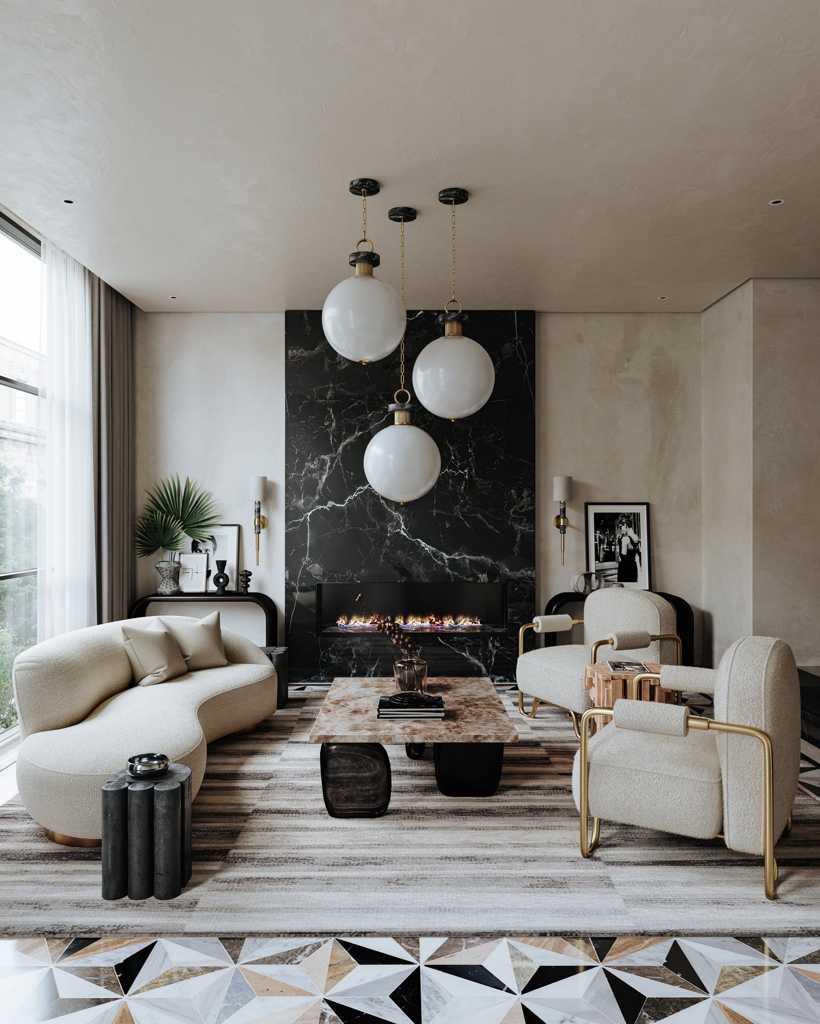 Solstice Wall Sconce - Lifestyle [396-01-VB/BM]