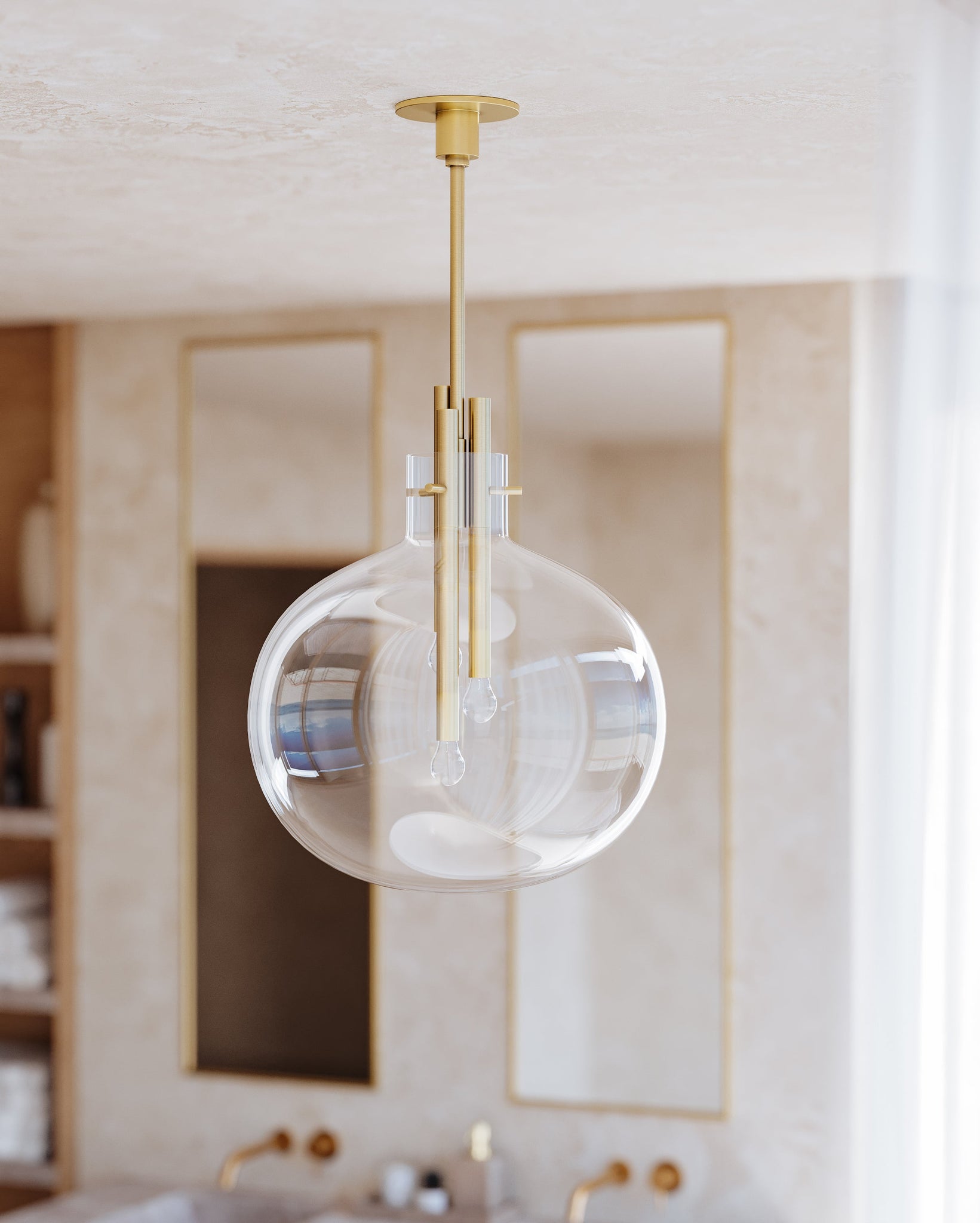 Hempstead Pendant 18.25" - Lifestyle [3918-AGB]
